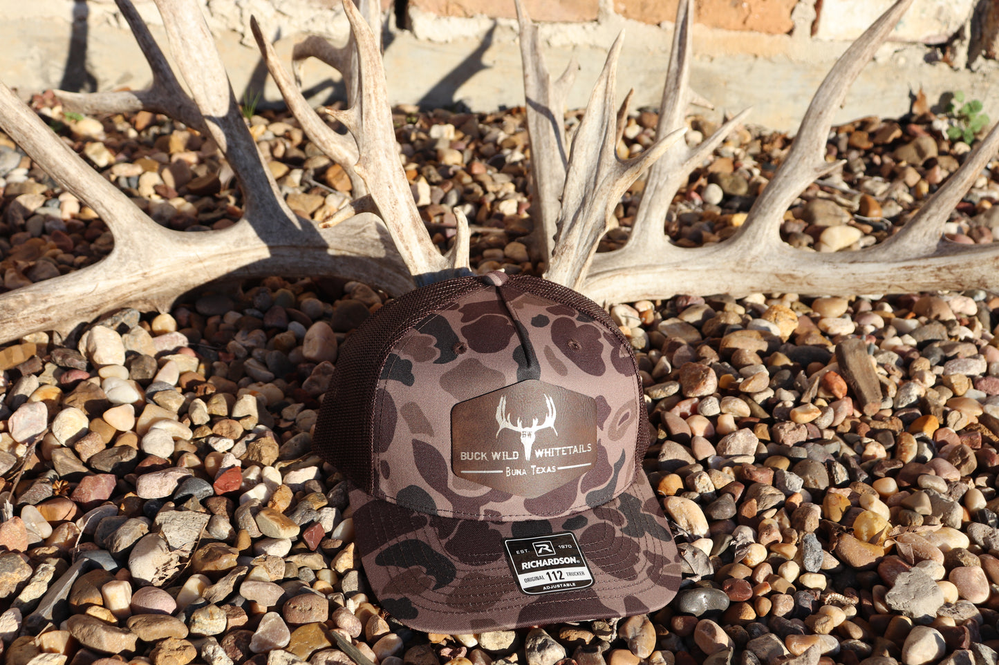 BWHco Whitetails Duck Camo Leather Patch