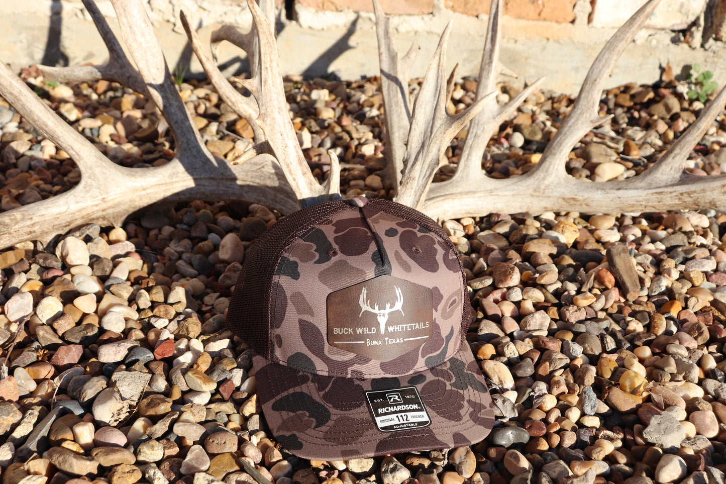 BWHco Whitetails Duck Camo Leather Patch